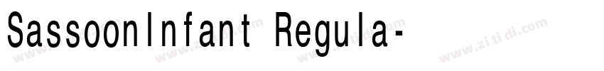 Sassoonlnfant Regula字体转换